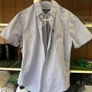 U.S. Polo Assn. Men's Light Blue Short Sleeve Shirt